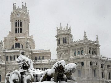 Vista de la Plaza de la Cibeles de Madrid