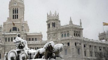 Vista de la Plaza de la Cibeles de Madrid