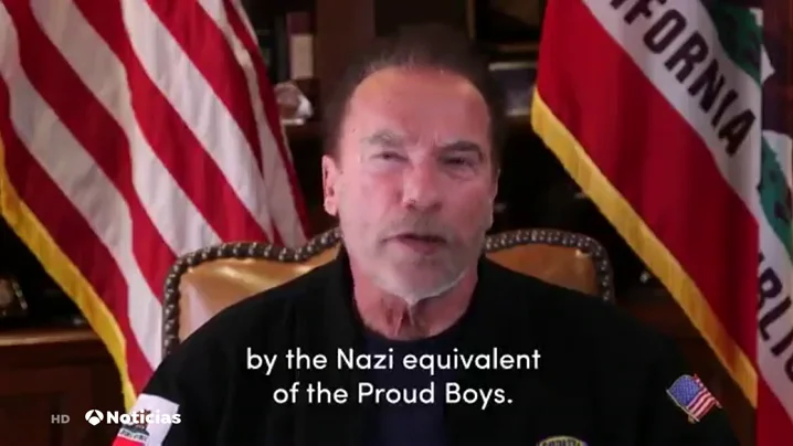 El actor Arnold Schwarzenegger compara asalto al Capitolio de Estados Unidos con el nazismo en Alemania