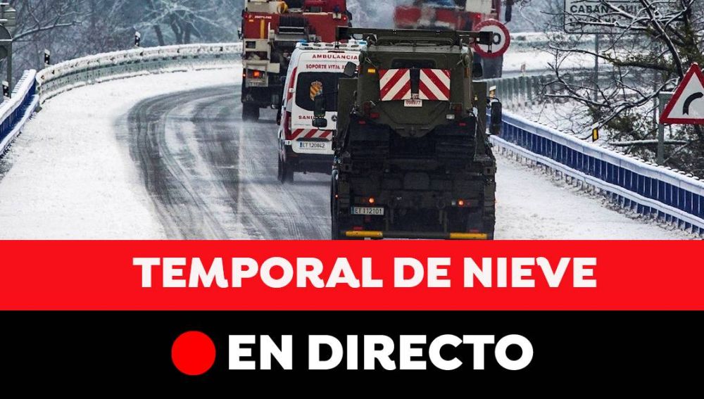 Temporal Filomena hoy: Nevadas históricas, carreteras cortadas, actuación de la UME y última hora en España, en directo