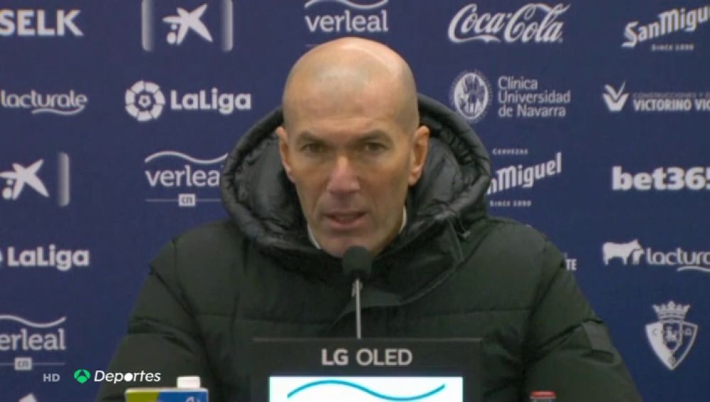 Zinedine Zidane carga contra la Liga: "Esto no ha sido un partido de fútbol, se tendría que haber suspendido"