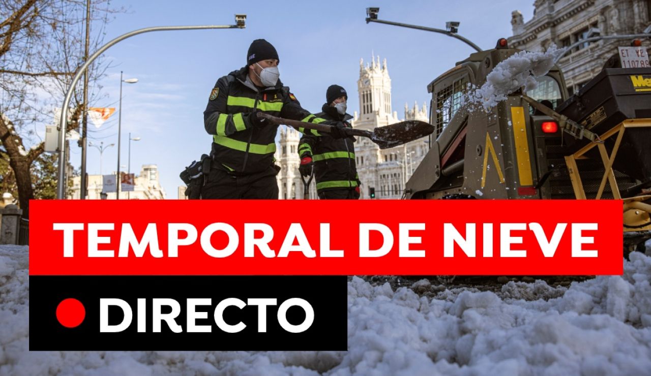 Temporal de nieve en España hoy: Estado de las carreteras, carreteras cortadas y última hora, en directo