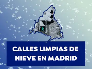 Mapa calles limpias de nieve en Madrid Mapa calles limpias de nieve en Madrid