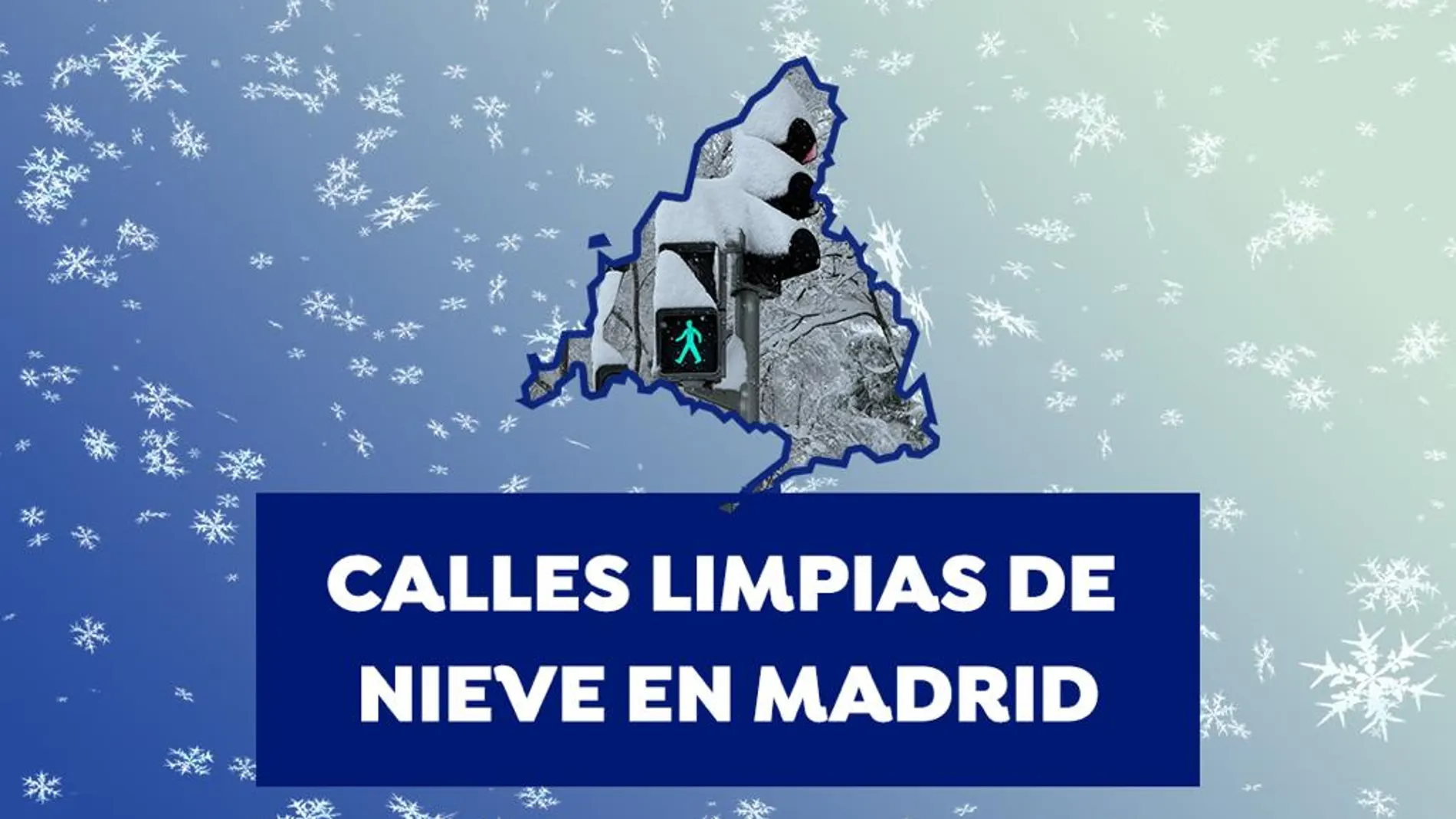 Mapa calles limpias de nieve en Madrid Mapa calles limpias de nieve en Madrid