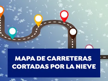 Mapa de carreteras cortadas Mapa de carreteras cortadas