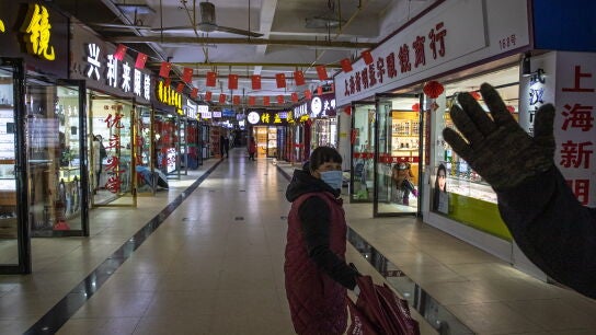 Mercado de pescado de Wuhan en el que supuestamente se detectaron los primeros casos del coronavirus