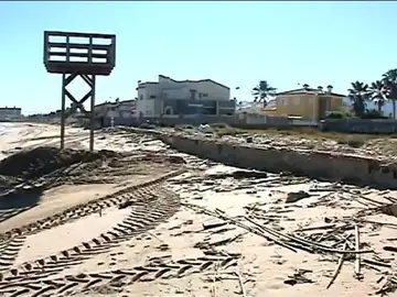 Playas afectadas por el temporal Playas afectadas por el temporal