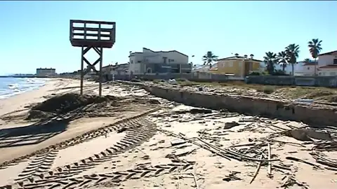 Playas afectadas por el temporal Playas afectadas por el temporal