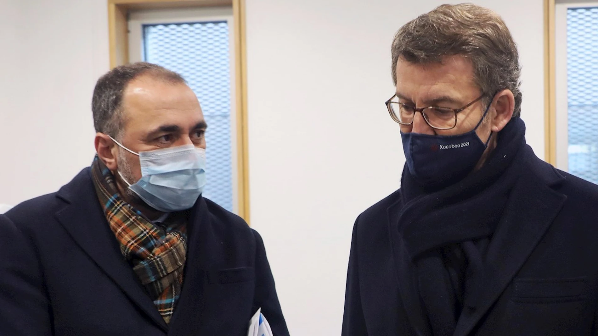 El presidente de la Xunta, Alberto Núñez Feijóo, el conselleiro de Sanidad, Julio García Comesaña El presidente de la Xunta, Alberto Núñez Feijóo, el conselleiro de Sanidad, Julio García Comesaña