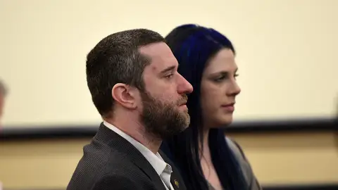 Dustin Diamond en el juzgado Dustin Diamond en el juzgado