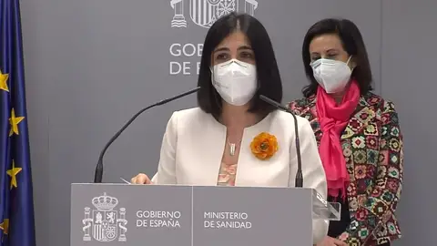 Carolina Darias, con la cartera del ministerio de Sanidad: "La lucha contra la pandemia es una guerra sin tregua" Carolina Darias, con la cartera del ministerio de Sanidad: "La lucha contra la pandemia es una guerra sin tregua"