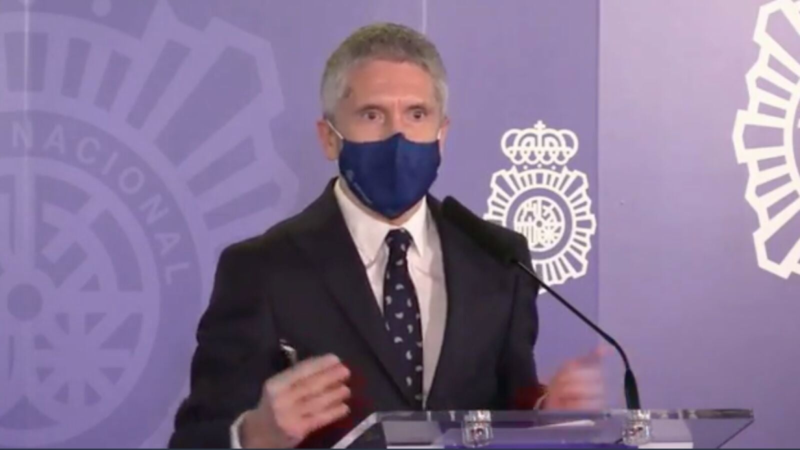 Fernando Grande-Marlaska reconoce que el tuit publicado sobre Salvador Illa fue 