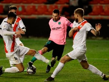 Leo Messi, ante el Rayo