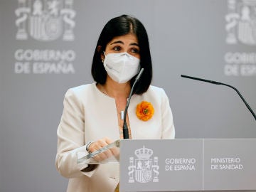 Carolina Darias, durante su toma de posesión como ministra de Sanidad