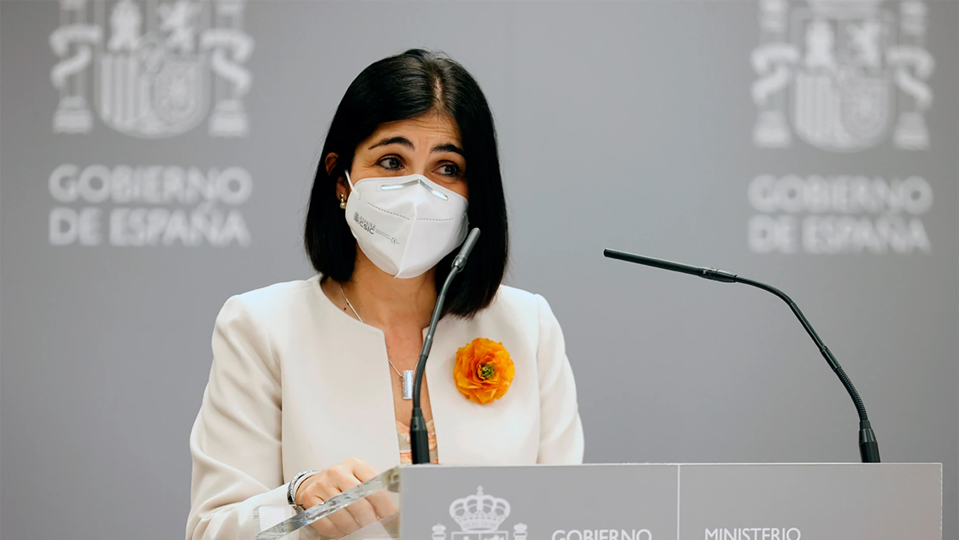 Carolina Darias, durante su toma de posesión como ministra de Sanidad Carolina Darias, durante su toma de posesión como ministra de Sanidad