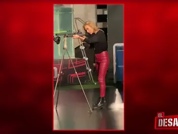 Los entrenamientos de Kira Miró en el Tiro con carabina Los entrenamientos de Kira Miró en el Tiro con carabina