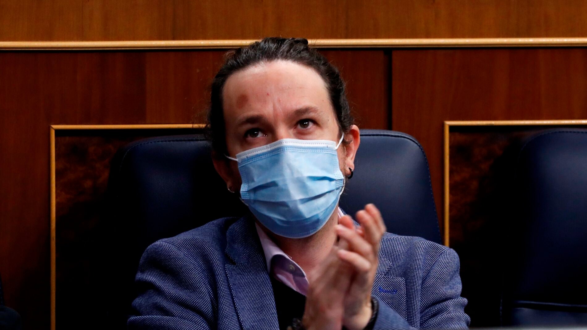 Pablo Iglesias, durante un pleno en el Congreso de los Diputados.