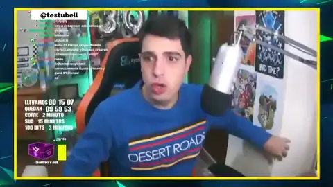 Así vivió el terremoto de Granada el 'streamer' Testu Bell en directo Así vivió en directo el terremoto de Granada el 'streamer' Testu Bell: "¡Hostia loco, terremotazo!"