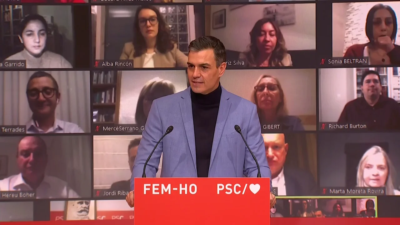 Pedro S&aacute;nchez, sobre las pr&oacute;ximas elecciones catalanas, habr&aacute; que elegir entre "divisi&oacute;n o la uni&oacute;n"