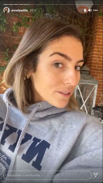 Anna Ferrer muestra su nariz 