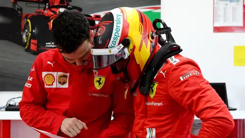 Carlos Sainz, en el trazado de Fiorano Carlos Sainz, en el trazado de Fiorano