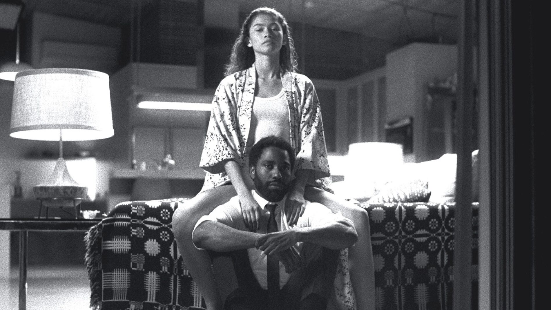 Zendaya y John David Washington en 'Malcolm & Marie'