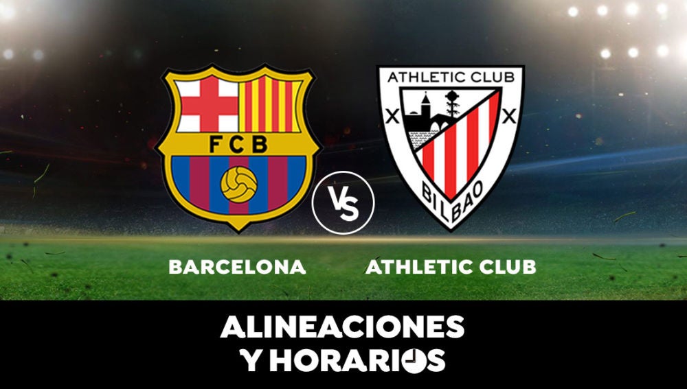 Barcelona - Athletic Club: Horario, alineaciones y dónde ver el partido de Liga Santander 