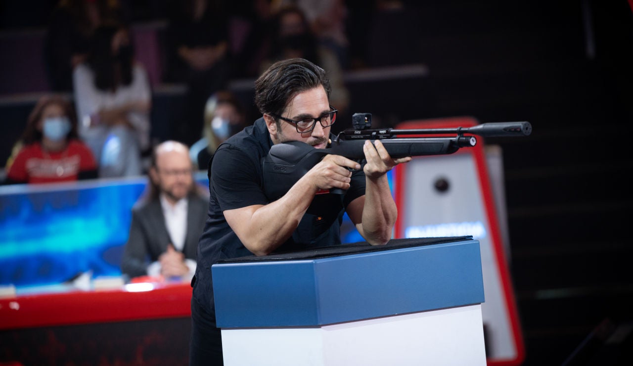 David Bustamante en el Tiro con Carabina