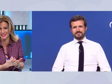 Pablo Casado en Espejo Público. Pablo Casado en Espejo Público.