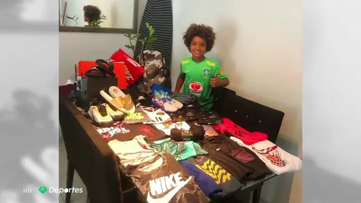 Kauan Basile, el futbolista prodigio de 8 a&ntilde;os que ha firmado un contrato con Nike
