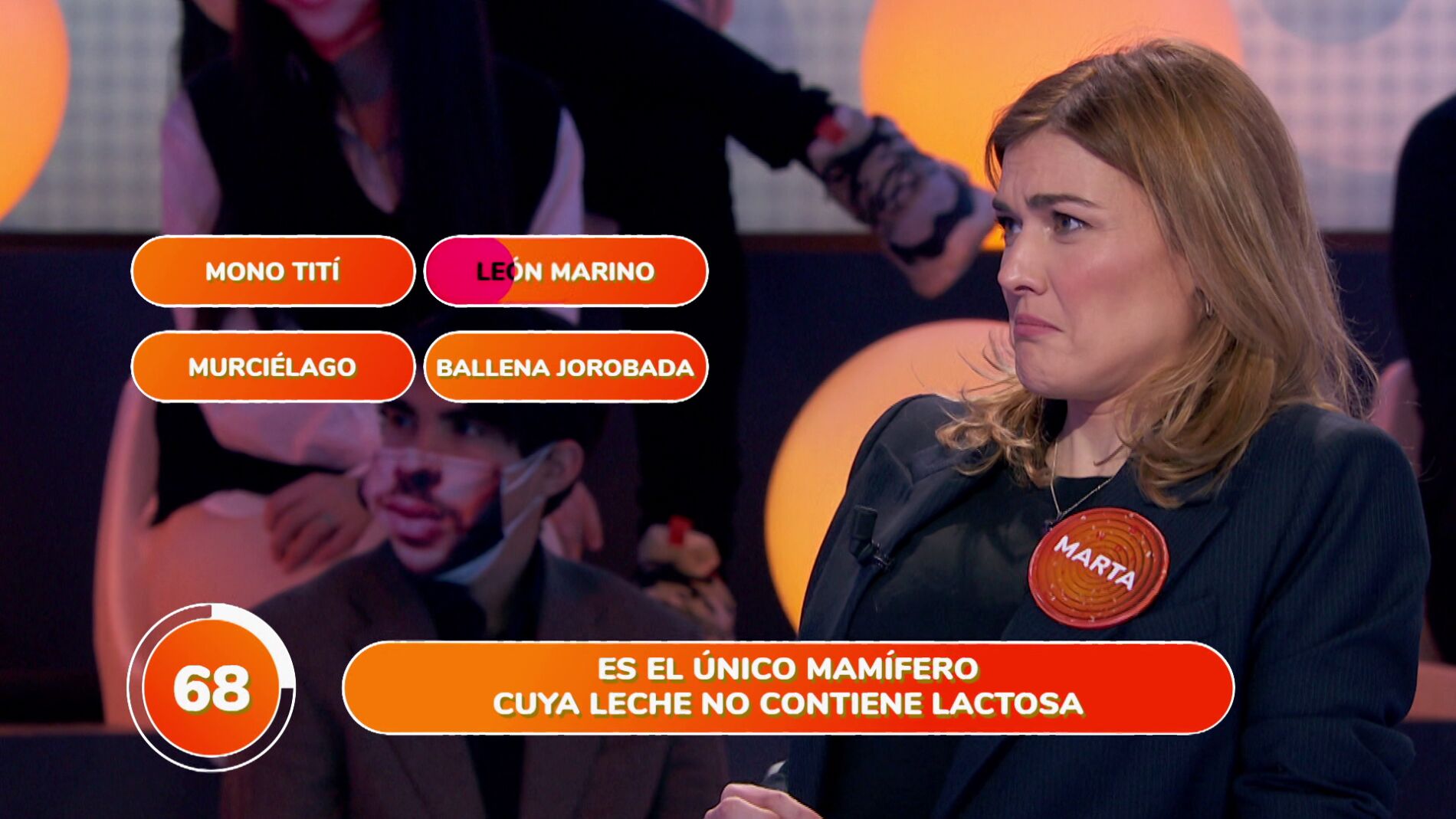 Marta Nieto no esconde la rabia con su primer error en ‘Pasapalabra’