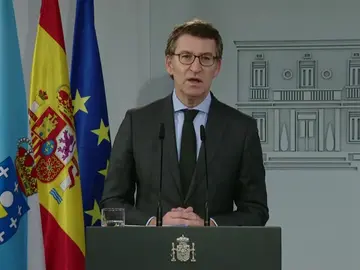 Alberto Nuñez Feijóo, tras la reunión con Pedro Sánchez: "Necesitamos una ley de pandemias" Alberto Nuñez Feijóo, tras la reunión con Pedro Sánchez: "Necesitamos una ley de pandemias"