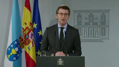 Alberto Nuñez Feijóo, tras la reunión con Pedro Sánchez: "Necesitamos una ley de pandemias" Alberto Nuñez Feijóo, tras la reunión con Pedro Sánchez: "Necesitamos una ley de pandemias"