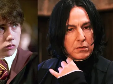 Snape y Neville en 'Harry Potter' Snape y Neville en 'Harry Potter'