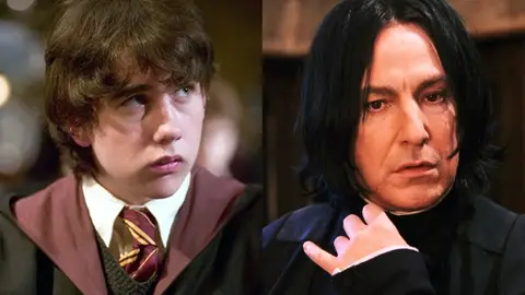 Snape y Neville en 'Harry Potter' Snape y Neville en 'Harry Potter'