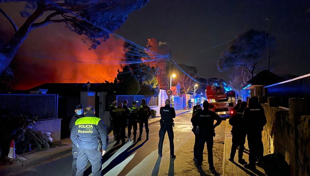 Madrid: Incendio en Pozuelo de Alarcón