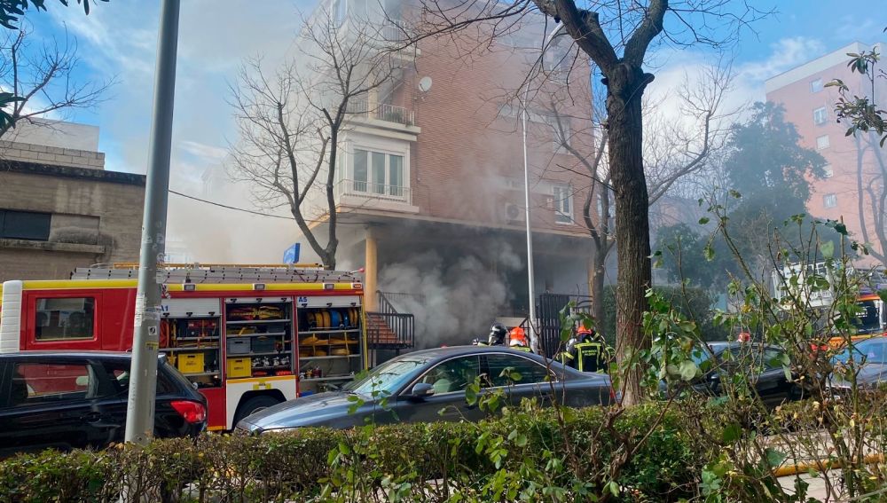 Incendio en bazar chino de Madrid 