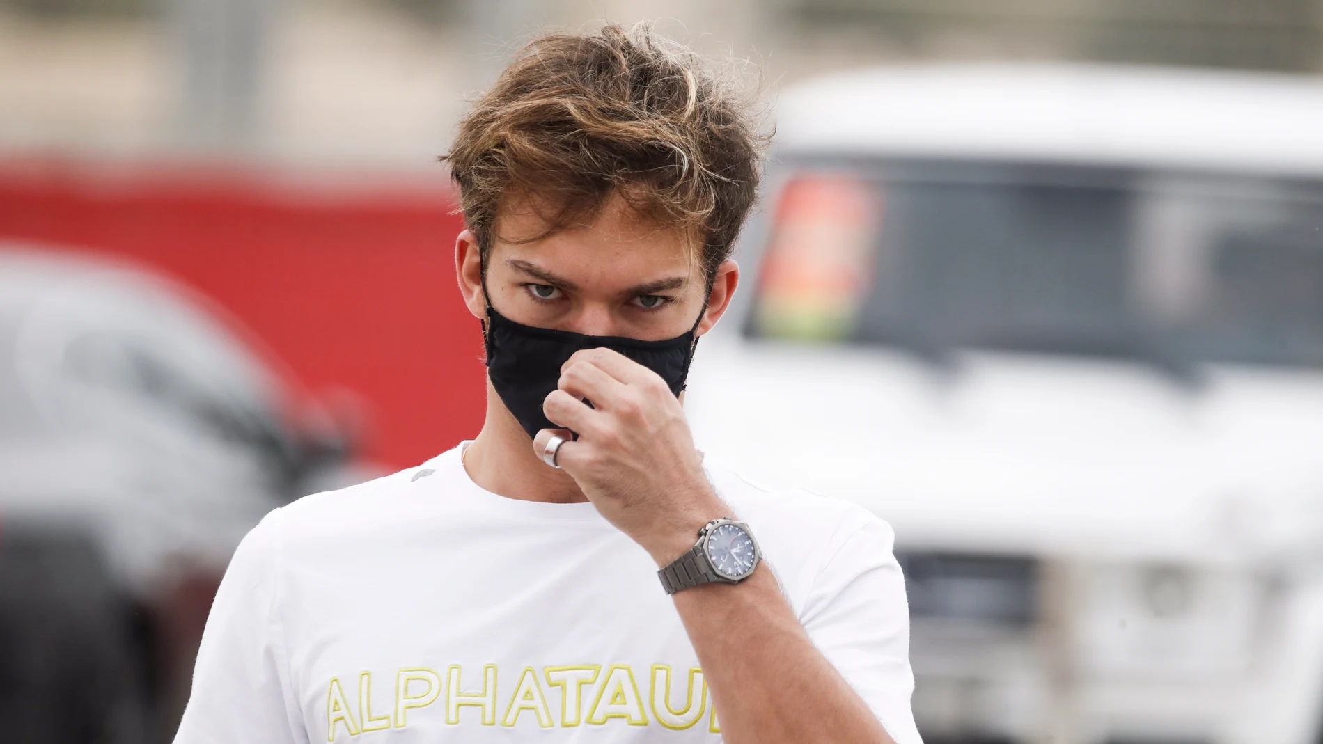 El piloto francés del equipo AlphaTauri, Pierre Gasly El piloto francés del equipo AlphaTauri, Pierre Gasly
