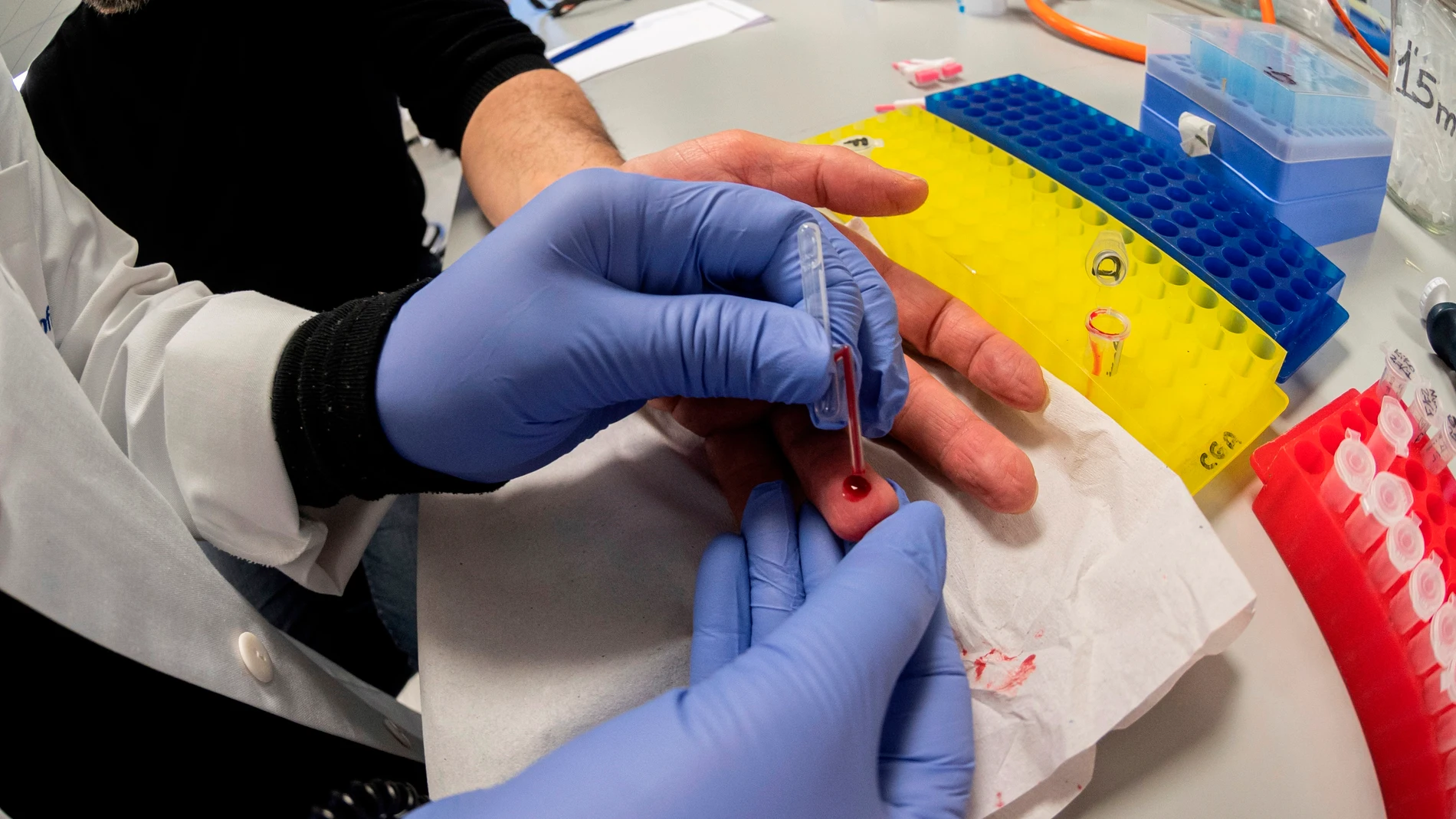 Realización de un test de coronavirus Realización de un test de coronavirus