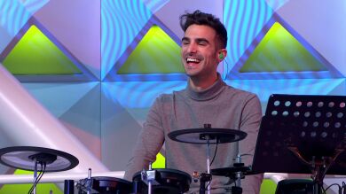 Jaime se estrena por todo lo alto como batería de ‘La ruleta de la suerte’