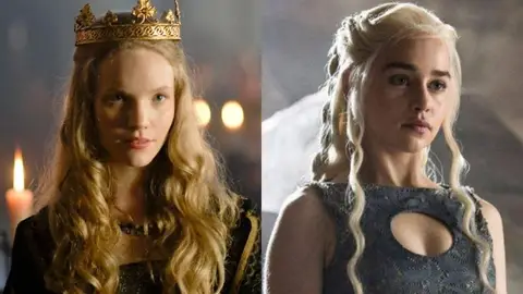 Tamzin Merchant en 'Los Tudor' y Emilia Clarke en 'Juego de Tronos' Tamzin Merchant en 'Los Tudor' y Emilia Clarke en 'Juego de Tronos'