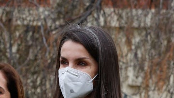 Las llamativas canas de la reina Letizia
