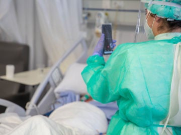 Paciente ingresado en el hospital.