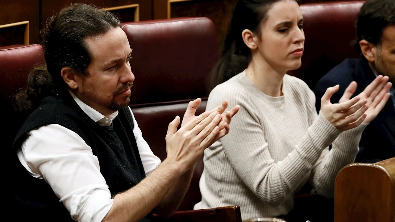Pablo Iglesias e Irene Montero en una imagen de archivo en el Congreso Pablo Iglesias e Irene Montero en una imagen de archivo en el Congreso