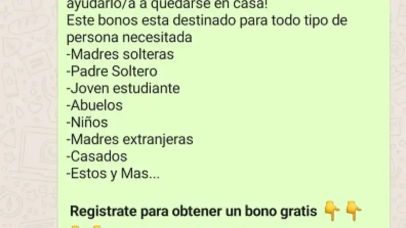 Estafa en WhatsApp