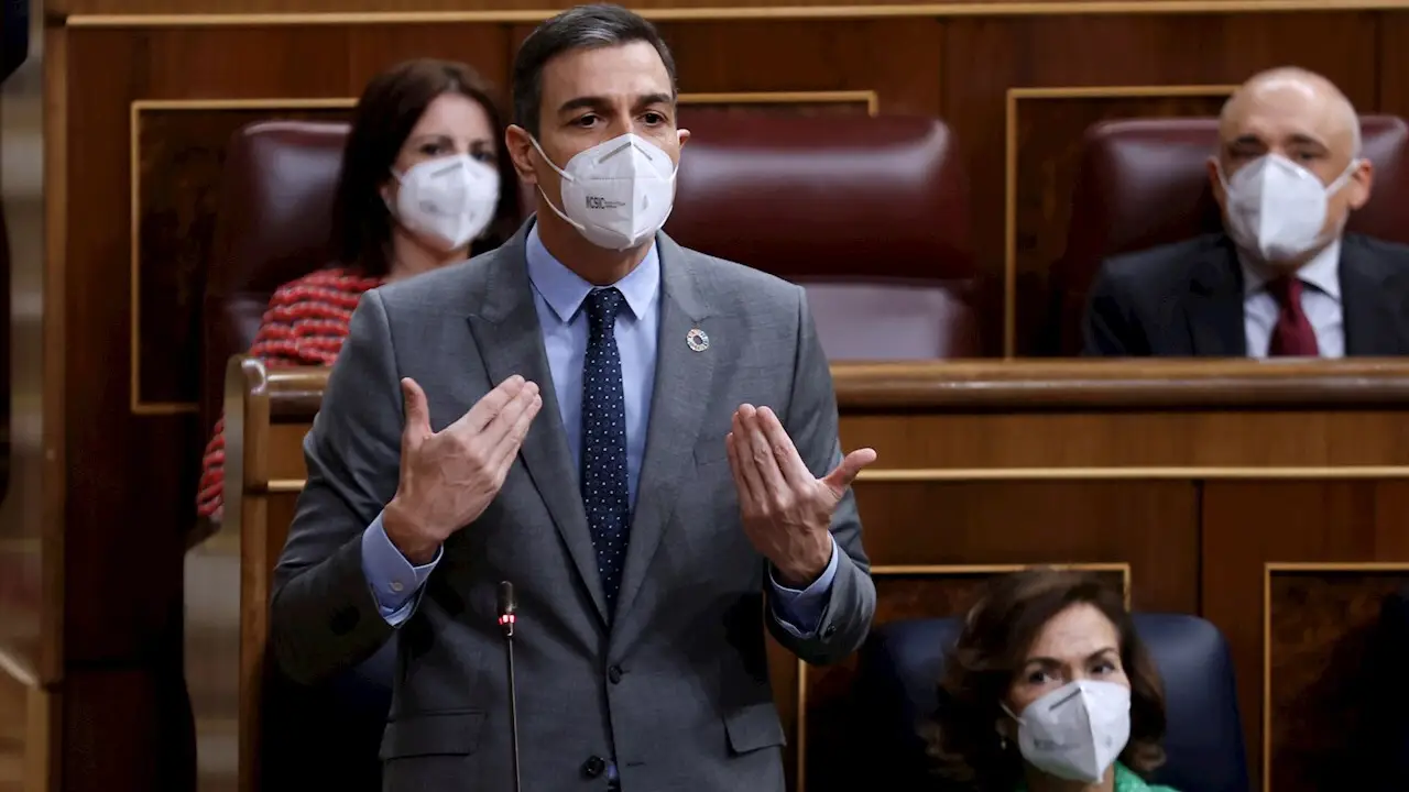Pedro S&aacute;nchez, durante la sesi&oacute;n de control al Gobierno