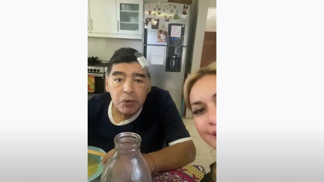 Se filtra un v&iacute;deo de Maradona pocos d&iacute;as antes de su muerte