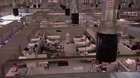 El hospital Isabel Zendal suma 140 camas más de UCI en menos de dos mesese El hospital Isabel Zendal suma 140 camas más de UCI en menos de dos mesese