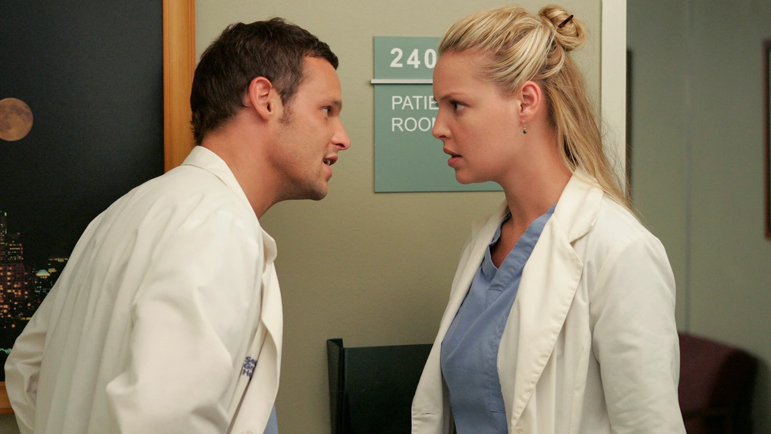 Justin Chambers y Katherine Heigl en 'Anatomía de Grey' Justin Chambers y Katherine Heigl en 'Anatomía de Grey'