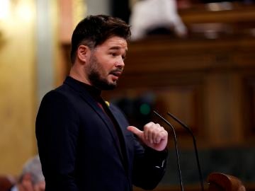 Gabriel Rufián en el Congreso de los Diputados.